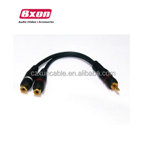 Bxon 20 см аудио-и видеокабель RCA Y splitter 1 штекер на 2 гнезда кабель Шнур - Product Image 1