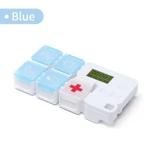 Tetris electronic medicine box, Pill Box with Digital Timer and Alarm Reminder