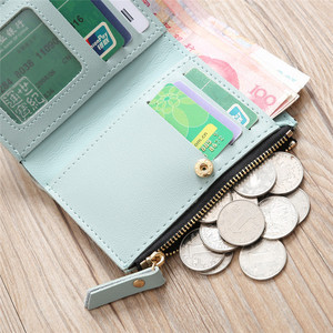 Hot Selling China Fashion Casual Ladies <strong>Wallet</strong> PU Leather Embossed Flowers Short <strong>Wallet</strong> Card Pack <strong>Cheap</strong> Coin Zipper <strong>Wallet</strong> - Product Image 5