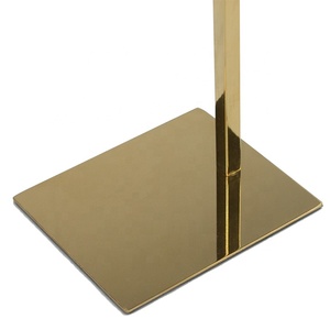 Kim loại shinning túi vàng giá cho hiển thị Túi xách thép đứng bán buôn - Product Image 6