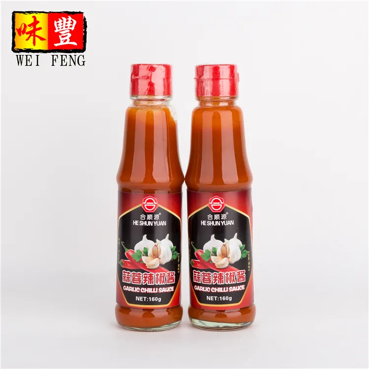 Chinese food condiments Garlic Chili Sauce with BRC/HACCP/HALAL