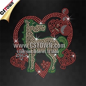 Cheval de guerre Transfert De Strass Appliques Bling Fer sur la Conception - Product Image 5