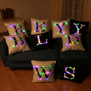 LED Alphabet Pillow Lighting <strong>Letter</strong> Sofa DecoratIve Pillow <strong>Cushion</strong> - Product Image 4