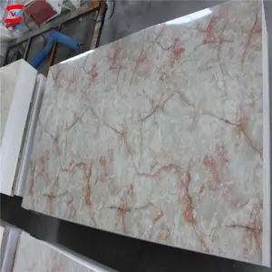 Pvc Marble Sheet Pvc Material Home Office Decor Panel Marble Surface UV Coated Pvc Sheet Price