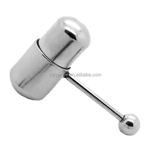 Stainless Steel Tongue Barbell magnetic vibrating tongue ring