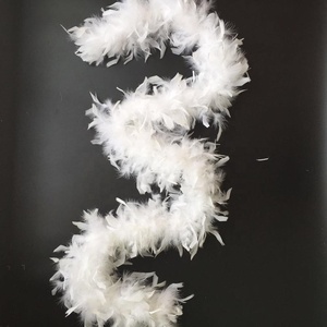 Cheap Wholesale Turkey <strong>Feather</strong> <strong>Boa</strong> Chandelle, Fluffy <strong>White</strong> <strong>Feathers</strong> <strong>Boa</strong> - Product Image 4