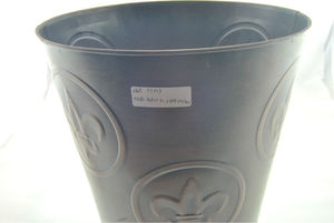 Placage de cuivre métal couleur cendres. bacs - Product Image 1