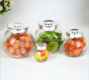 En forma de tambor frasco de vidrio productos secos cookie JAR dulces - Product Image 1