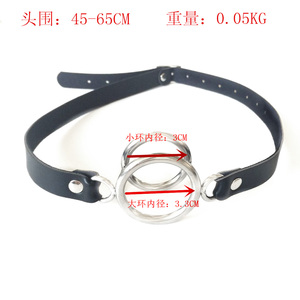 Rvs Double Ring Gag Open Mond Gag Bdsm <span class=keywords><strong>Bondage</strong></span> Beperkingen Mond Flail <span class=keywords><strong>Bondage</strong></span> Gag Fetish Adult Games Voor Koppels - Product Image 5