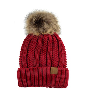 <strong>2026</strong> New Hot Selling Grass Green Slouchy <strong>Beanie</strong> Cap Unisex Fleece Lined <strong>Pom</strong> <strong>Beanie</strong> Hat <strong>Custom</strong> Satin Fur <strong>Beanie</strong> - Product Image 2