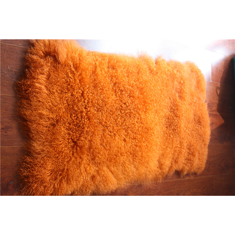 Хорошее качество, хорошо продаваемая многоцветная монгольская тарелка из натурального меха ягненка