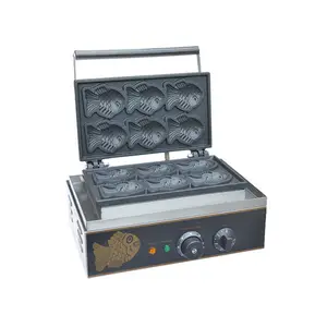 Factory Supplier fish waffle maker / taiyaki fish shaped waffle iron/fish cake making machine