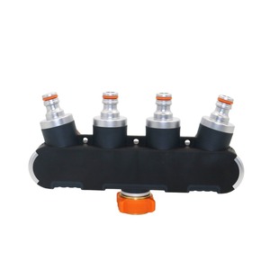 Metallo 4 Way <span class=keywords><strong>Acqua</strong></span> Splitter 3/4 ''Filettatura Femmina <span class=keywords><strong>Giardino</strong></span> Rubinetto Connettore Sistema di Irrigazione Adattatore - Product Image 4