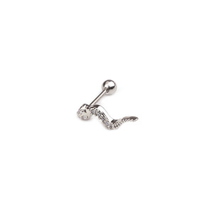 20g (0.8mm) in acciaio inox testa di rame serpente geco cartilagine elica <span class=keywords><strong>Piercing</strong></span> gioielli Rook Conch Tragus <span class=keywords><strong>Piercing</strong></span> orecchino - Product Image 5