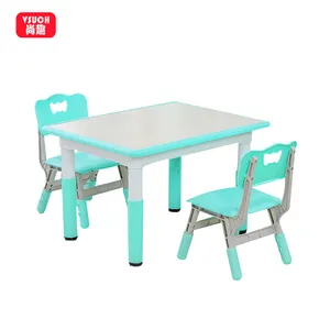 Juego de mesa y silla para niños, altura ajustable, alta calidad