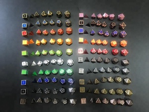 Dés simple en métal, 10 pièces, D6 - Product Image 3