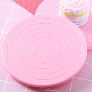 14 cm <span class=keywords><strong>Mini</strong></span> Kek Plaka Döner Dekorasyon <span class=keywords><strong>Stand</strong></span>ı Platformu Pikap Yuvarlak Dönen Kek Döner Noel Pişirme Aracı - Product Image 1