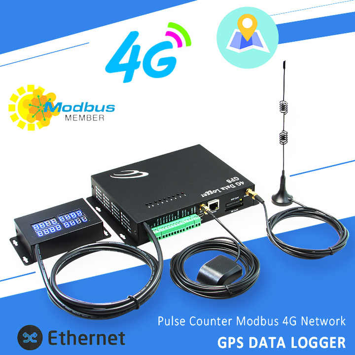 Modbus 4G and Ethernet Data Logger Gps tracker google Link Real Time Tracking for Smart Farm