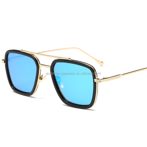 EUGENIA último <span class=keywords><strong>estilo</strong></span> <span class=keywords><strong>Iron</strong></span> hombres moda <span class=keywords><strong>gafas</strong></span> de sol hombres lentes azules <span class=keywords><strong>gafas</strong></span> PC 2024 metal clásico marcos cuadrados <span class=keywords><strong>gafas</strong></span> de sol - Product Image 1