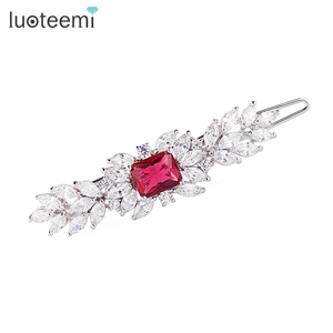 Lubotemi acessórios para cabelo, joias de luxo estilo de notícias, modernas zircônia cúbica para noiva - Product Image 1