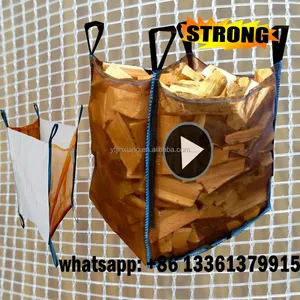 full air 1,5 m3 mesh and breathable firewood big jumbo bags direct factory