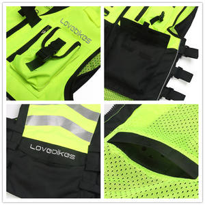 BOWINS مخصص مرحبا فيس عاكسة سلامة سترة دراجة بخارية - Product Image 4