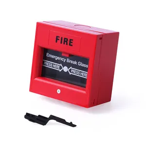 DC12-24V Non-Addressable Conventional Fire Alarm Manual Call Point break glass Emergency Button