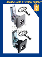 Cerraduras universales cuadradas con inserto de llave, clasificación IP65 para gabinetes, archivadores, cajas de efectivo y cajas de cartas, cerraduras de puerta de aleación de zinc pintadas de negro YOAN