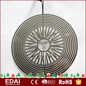 3D metal SPINNER viento Ángel 18 "plata Cosmo SPINNER viento campana ornamento del jardín carillón - Product Image 2
