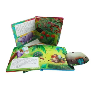 Benutzer definierte Großhandel Cartoon Story Board Buch mit Klappe Kinder Full Color Lift the Flap Board Buchdruck