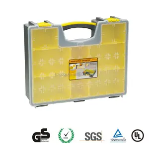 Gute qualität GD20102 16,5 ''fächer einstellbare abschnitt kunststoff hardware tool box