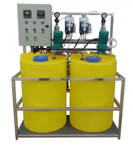 Plastik Tangki Air 100 Liter Dosis Kimia Tangki dengan Dosing Pump