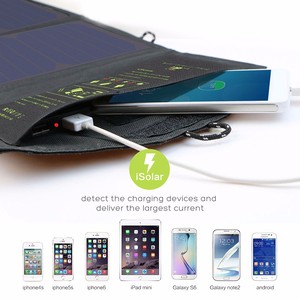 Allpowers 21 W bolso solar portátil recorrido al aire libre plegable del panel solar del cargador para el teléfono móvil - Product Image 4