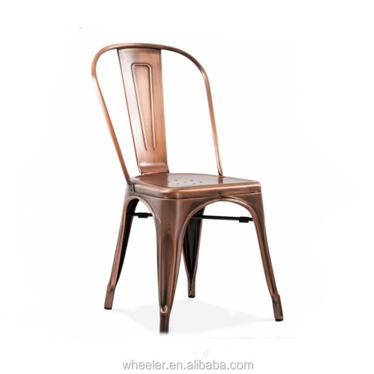 Домашняя мебель общего назначения красочные оптовые штабелируемые рестораны банкетные розовые золотые металлические стулья