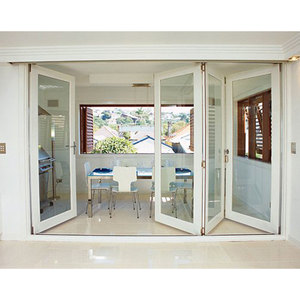 Thiết Kế Nhà UPVC Gấp Cửa Ra Vào Và Cửa Cửa Sổ Với Cửa Sổ Sắt Grills Thiết Kế - Product Image 2