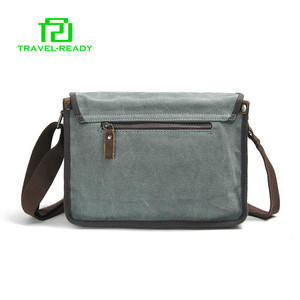 Nuevo modelo estilo pequeño maletín de lona de los hombres bolsa de mensajero en stock - Product Image 3