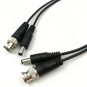 BNC Nam Cáp Video với dc Power Cable