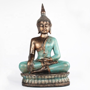 Estatua de Buda Tailandés en Meditación Global, de Resina, Sentado en Trono, Decoración de Mesa, Gran Venta - Product Image 2