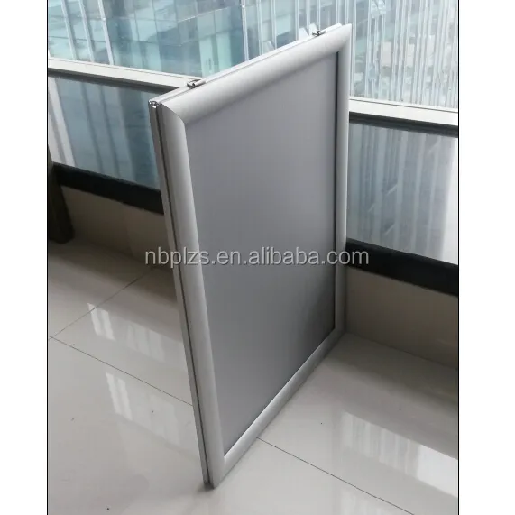 Perfil de aluminio de doble lado Snap marcos para carteles con fácil cambio-de carga de diseños