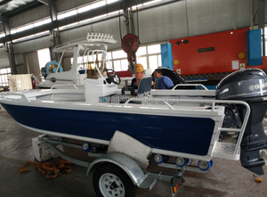 Barche <span class=keywords><strong>da</strong></span> <span class=keywords><strong>Pesca</strong></span> Veloci in Alluminio CE 4.5m 15ft Gommone con Console Laterale - Product Image 5