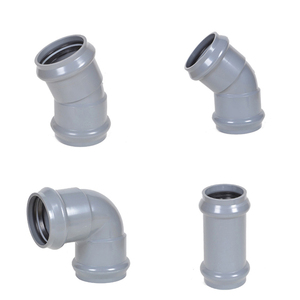 200mm uPVC PVC Ống nhựa phù hợp hai vòi nước và một chèn thường xuyên Tees khớp din với vòng cao su - Product Image 5