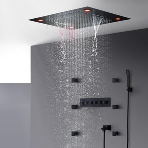 Bagno Da <span class=keywords><strong>Incasso</strong></span> A Soffitto Montato Led <span class=keywords><strong>Termostatico</strong></span> SUS304 Soffione <span class=keywords><strong>doccia</strong></span> <span class=keywords><strong>Doccia</strong></span> a Cascata Set - Product Image 4