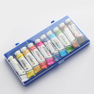 Peinture à la <span class=keywords><strong>Tempera</strong></span> en Boîte Plastique de 10 ml, 10 Couleurs, Vente en Gros Directe d'Usine - Product Image 3