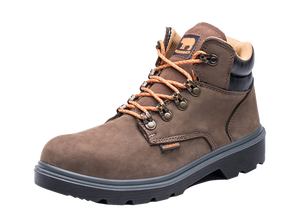 Zapatos de seguridad con punta de acero y cuero, calzado barato de corte medio de alta calidad, S1, SBP, S3, SJ-6316 - Product Image 3
