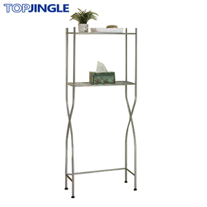 Two Tier Metal Bathroom Toilet <b>Corner</b> <b>Shelf</b> - Product Image 1