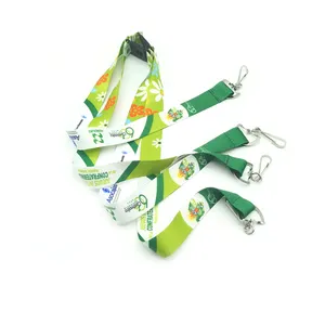 Cordão sling para pescoço, correia para pescoço com espaço de identificação/quintal e cartão de nome em pvc, cordão de poliéster