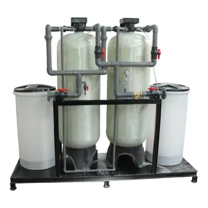 Skid-instalación tanque FRP 6m 3/hr dúplex tanque <span class=keywords><strong>de</strong></span> agua suavizante para la Eliminación <span class=keywords><strong>de</strong></span> la dureza del agua - Product Image 2