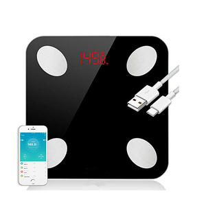 Bilancia da bagno intelligente digitale Fitness bilancia elettronica LED/Display LCD misura grasso corporeo 180kg 0.1g OEM potenza meccanica - Product Image 3