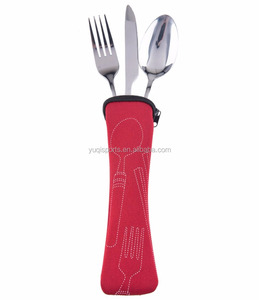 Cắm trại Du Lịch Neoprene Thiết Lập Dao Kéo Tay Áo Pouch - Product Image 1