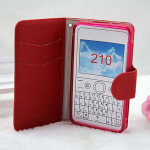 ¡Venta caliente! Funda de cuero pu con tapa para teléfono móvil, cartera tipo billetera para Nokia Asha 210 C12 X30 G60 C31 G400 - Product Image 1